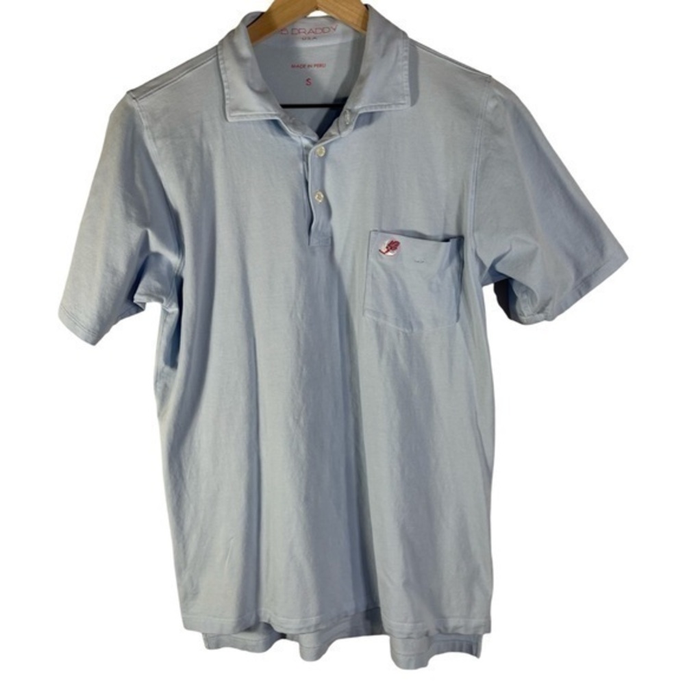B. Draddy polo light blue men's size small Top